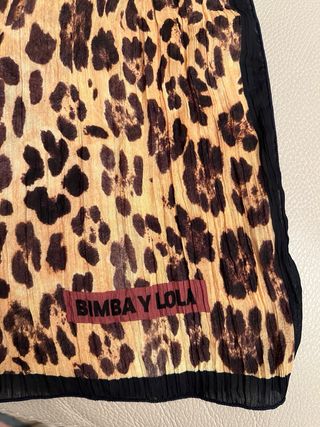 Pañuelo Bimba y Lola Leopardo 98x98cm Nuevo