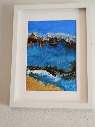 Cuadro moderno hecho a mano