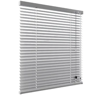 Persianas de aluminio blancas