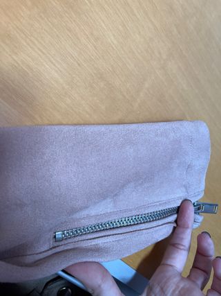 Cazadora ante rosa palo Stradivarius