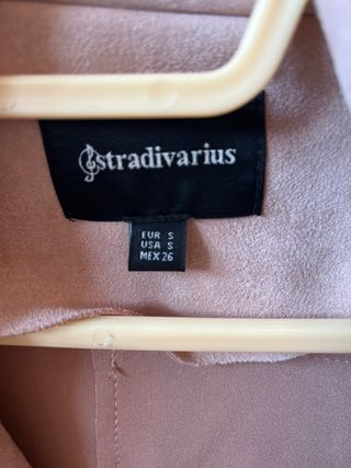 Cazadora ante rosa palo Stradivarius