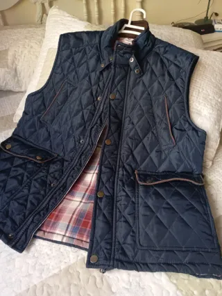 Chaleco hombre acolchado azul marino Talla M