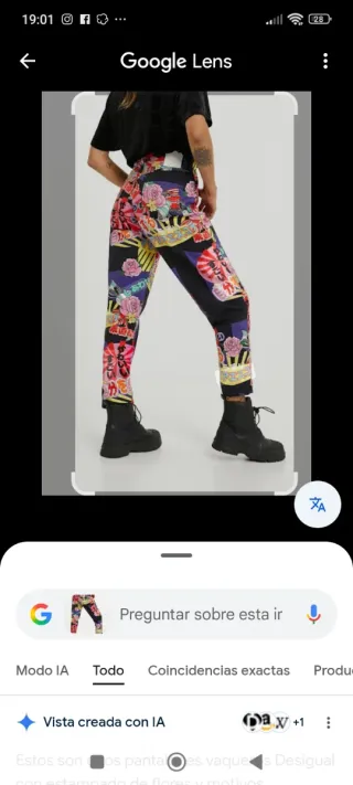 Pantalón Desigual x María Escoté MOD: M20VMOD47