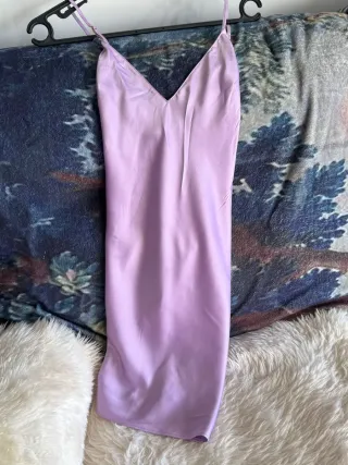 Pijama de satén lila