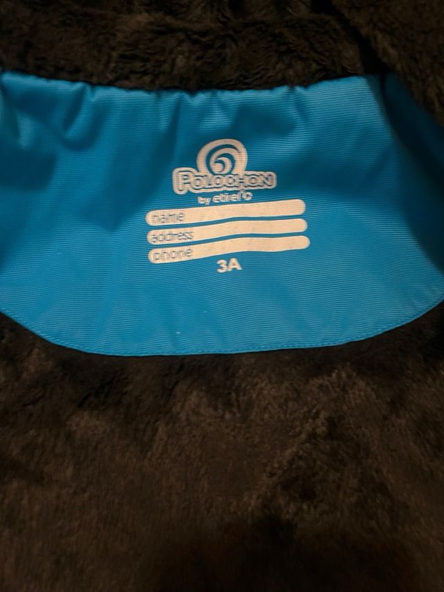 Mono de Nieve Infantil Azul