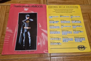 Álbum Cromos Batman años 90. Colección completa.