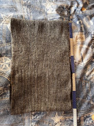 Cuello reversible gris