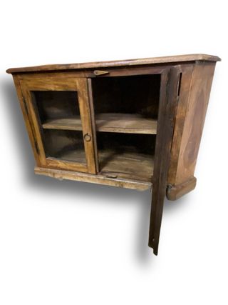 Armario madera cristal puertas