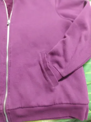 Felpa con cappuccio viola