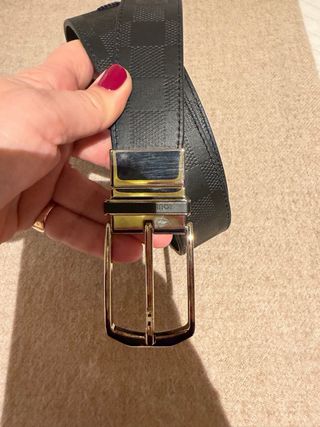 Cinturone Louis Vuitton Nero in Pelle