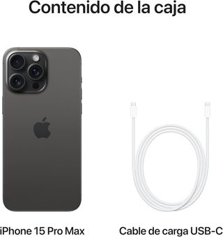 Apple iPhone 15 Pro MAX (256 GB) REACONDICIONADO marcas minimas,Titanio Negro, smartphone