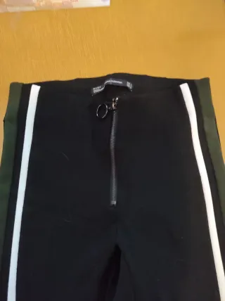 Pantalones Zara Leggins Invierno T XS,negro/blanco