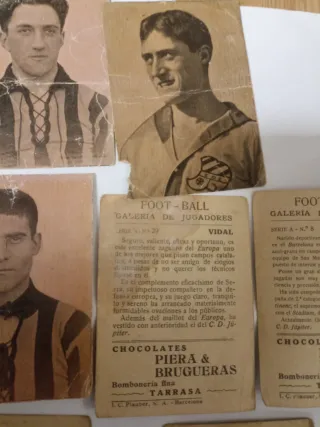 Cromos antiguos futbol Piera Brugueras
