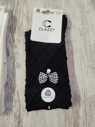 2 pares calcetines lana lazo CLAZZY