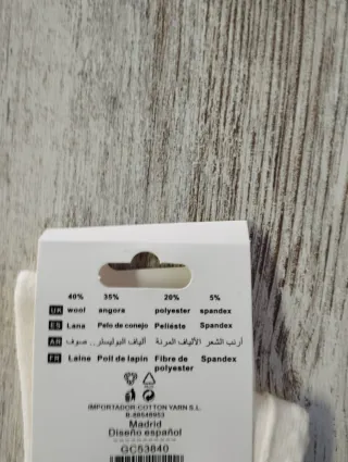 2 pares calcetines lana lazo CLAZZY