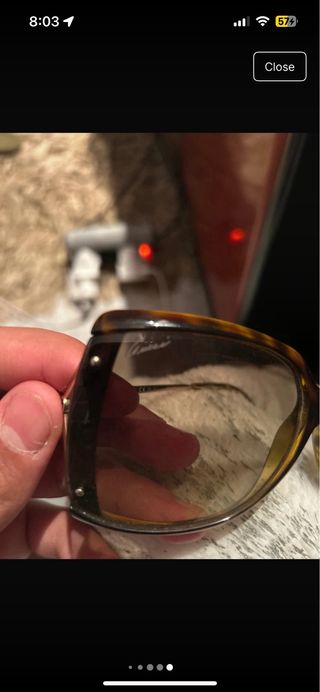 Gafas de sol Gucci marrones y doradas