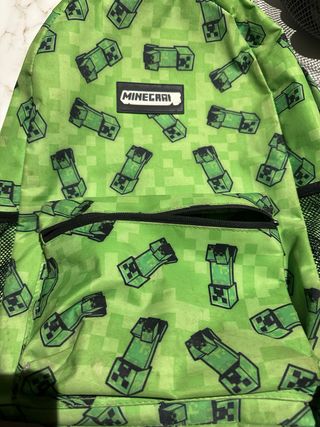 Mochila Minecraft Creeper Verde