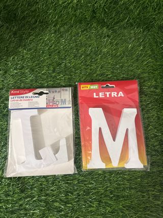 Letras de madera decorativas