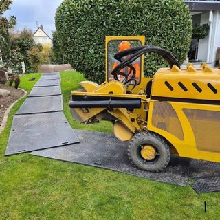 Alfombrillas industriales para paso de maquinaria