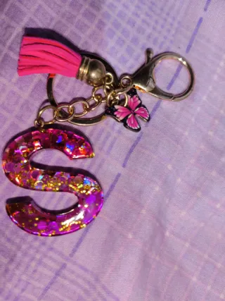 Portachiavi glitterato
