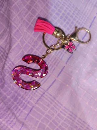 Portachiavi glitterato