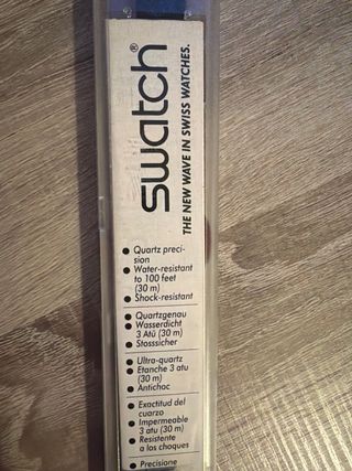 Orologio Swatch Quartz Blu e Verde