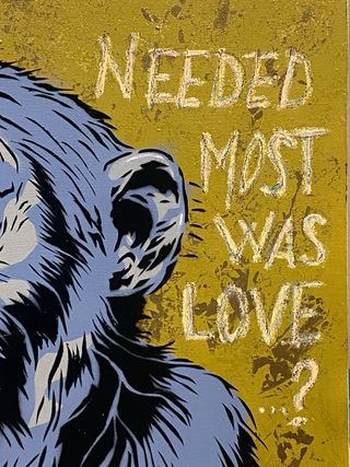 Cuadro Arte Urbano Graffiti Cera Acrílico