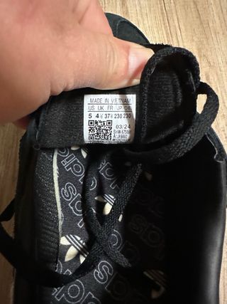 Adidas Bambas Mujer Negro y Gris