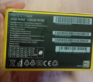 POCO C71 128GB Dorado