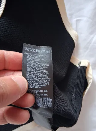 Camisa Reiss Cuello Cubano Negra Talla S