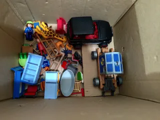 Lote de vehículos y helicóptero Playmobil