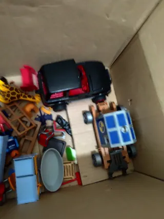 Lote de vehículos y helicóptero Playmobil