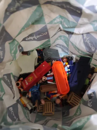 Lote de vehículos y helicóptero Playmobil