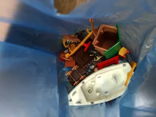 Lote de vehículos y helicóptero Playmobil