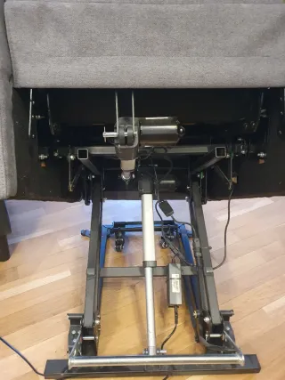 Sillón relax elevable gris