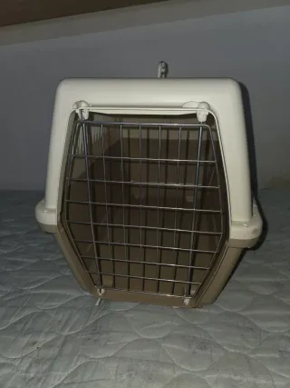 Transportín Perro/Gato Beige y Blanco
