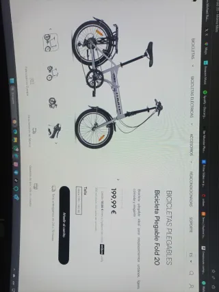 Bicicleta plegable nueva