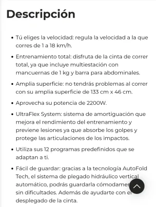 Cinta de Correr y Andar Cecotec Drumfit