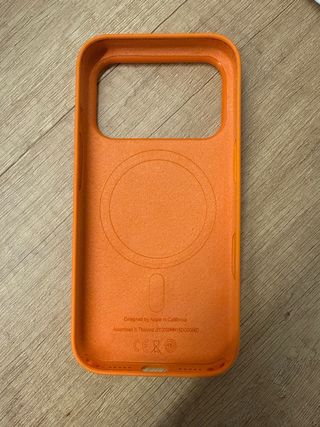 Funda iPhone 17 Pro Silicona MagSafe Naranja