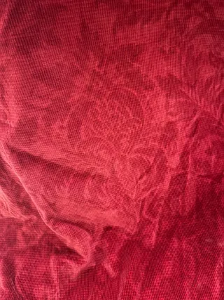 Cortinas de terciopelo rojo