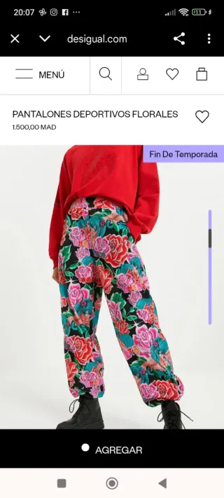 Pantalón jogger Desigual x María Escoté talla S