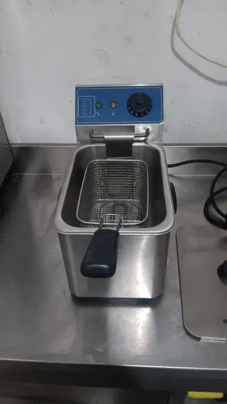 Freidora Industrial 5L Acero Inoxidable