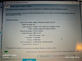 Fujitsu Siemens AMILO S 3655 Portátil. Sin disco