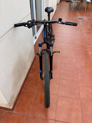 Bicicleta Montaña Rockrider Negra/Azul