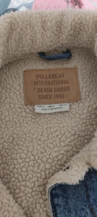 Chaqueta tejana forrada borrego