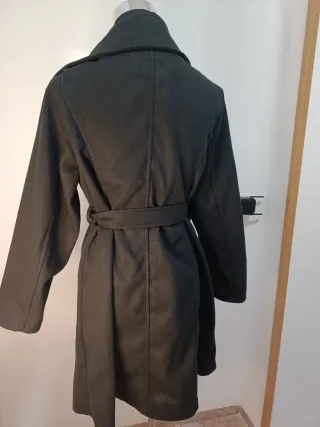 Abrigo de paño negro✅