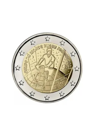 Moneda 2€ Francia 2023 Campeonato Mundial Rugby SC