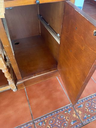 Scrivania in legno massello con estensione