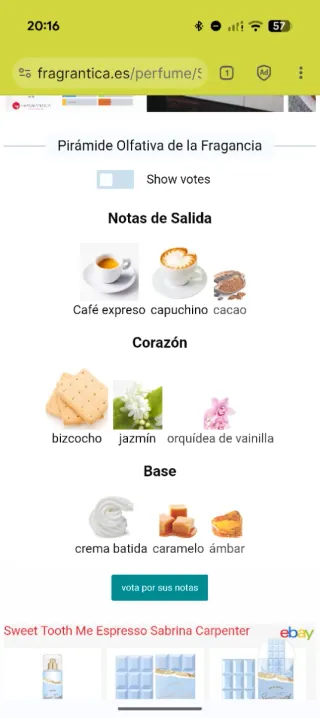 Perfume Sweet Tooth Me Espresso Sabrina Carpenter