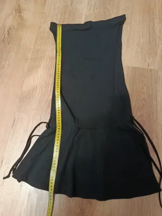 Vestido palabra de honor negro Stradivarius Talla
